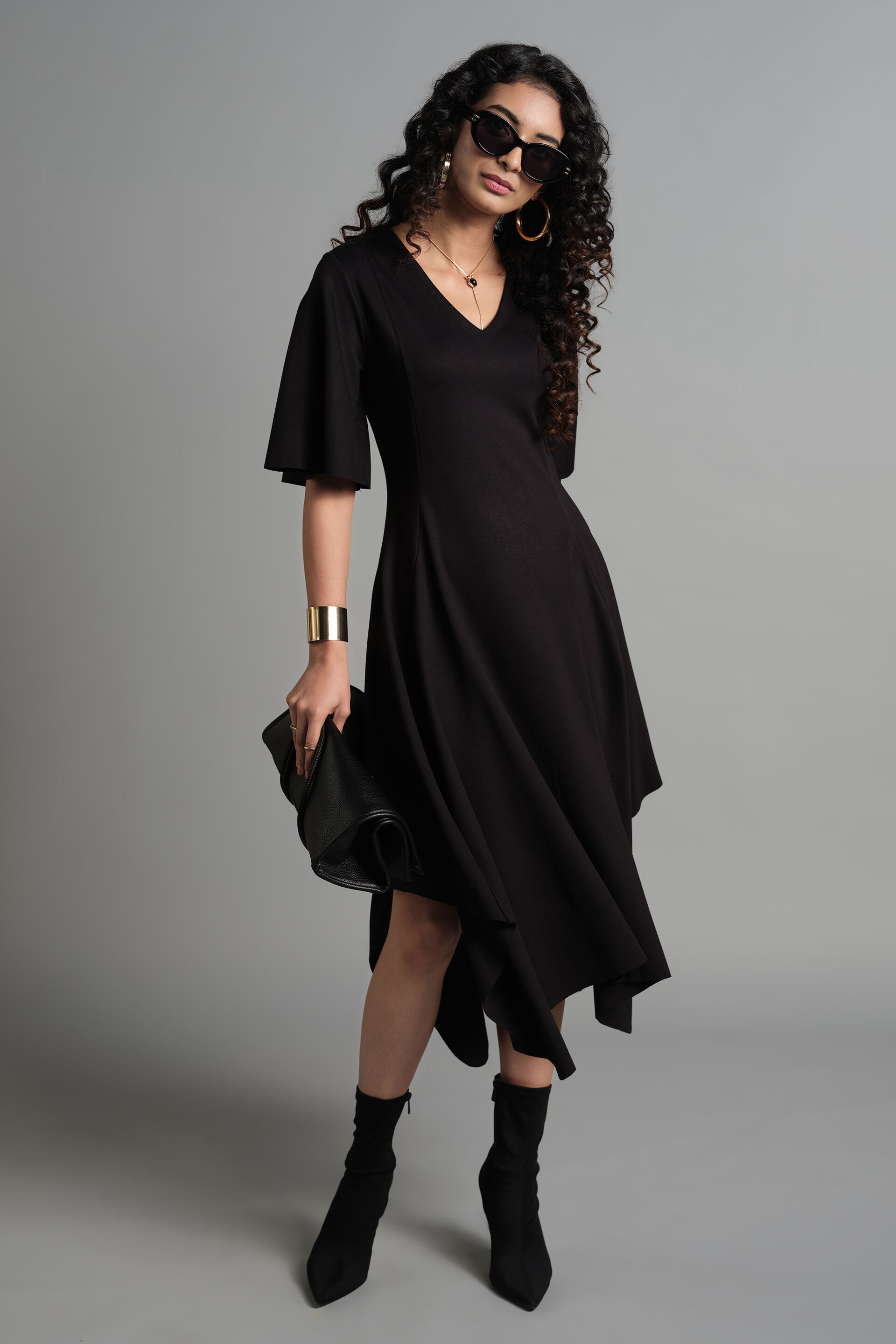 Meduse Dress, Black, image 1